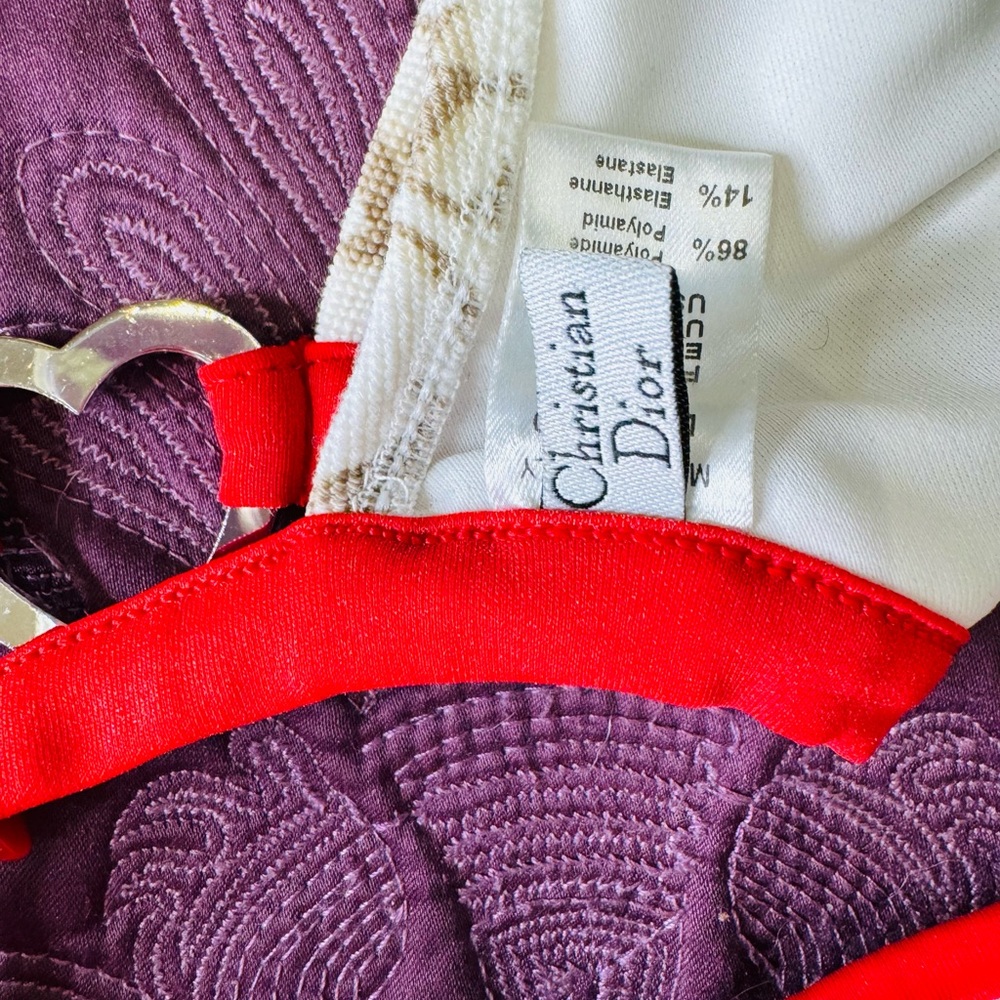 Dior Trotter Monogram Bikini with Red Trim - Picture 9 of 9